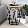 Hanah Home Sofya Mesa Auxiliar Roble y Negro